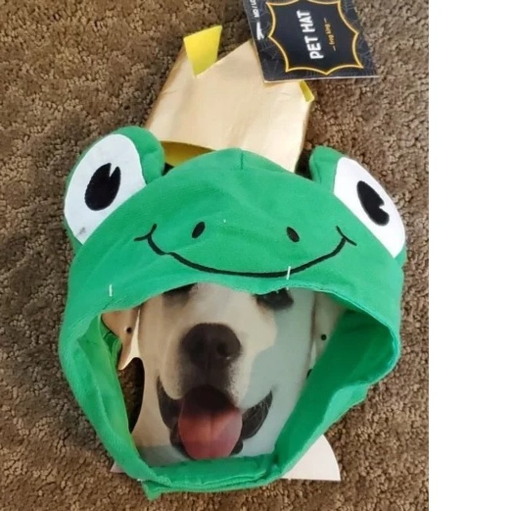 Pet Dog Halloween Parade Costume Hat - Frog Prince King Size Med/Large NWT